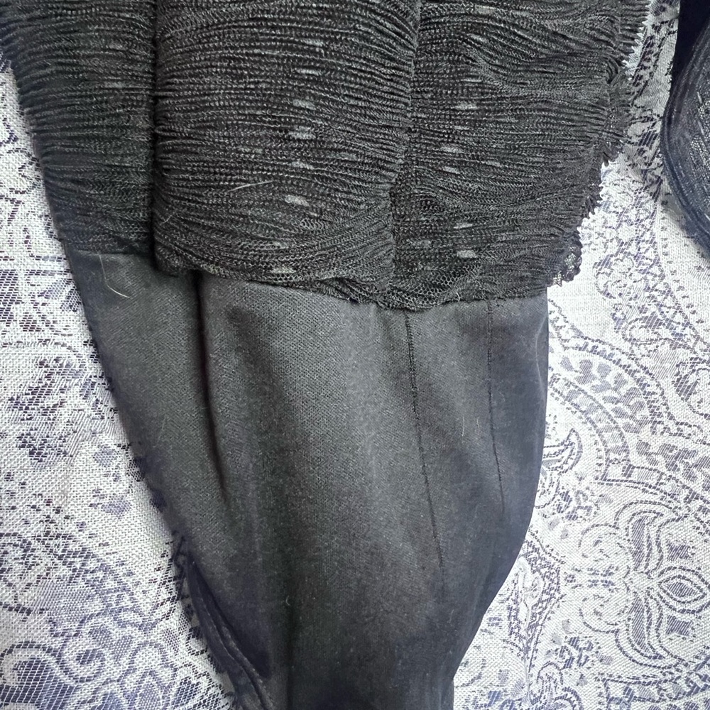 BLACK RUFFLE BODYSUIT - Picture 3 of 5